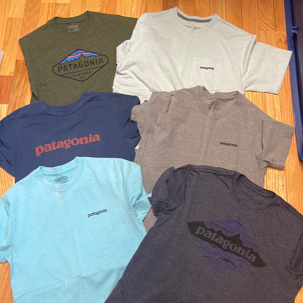 SEVEN Patagonia Short Sleeve Shirts- Found Another in Closet- Chk photos for 7th